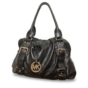 Michael Kors HOBO Bedford black soft pebbled leather slouchy bag